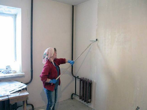 грунтовка стен под декоративную штукатурку