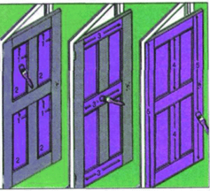 Окраска дверей с филенками