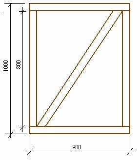 Каркас калитки. 