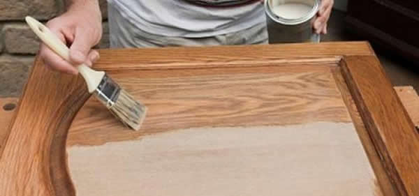 Продольная покраска при помощи кисти