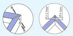 Рисунок 2. Соединение верхней перекладины коробки. 