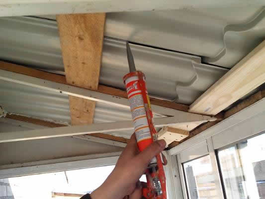 ремонт шифера монтажной пеной