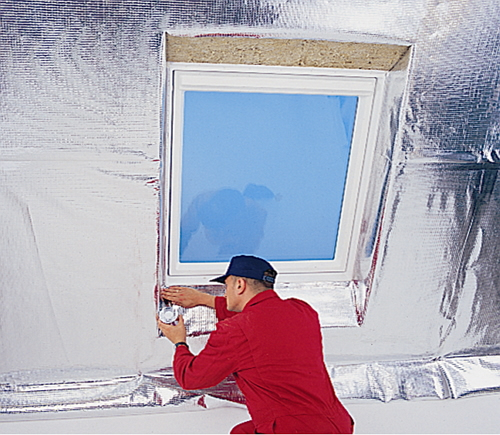 Фото гидроветрозащитной пленки для мансарды