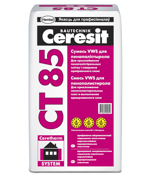 Фото клея Церезит ст-85 для пенопласта