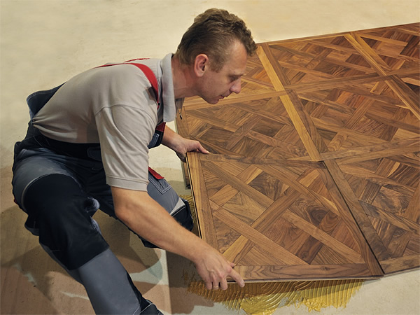 модульный паркет с замком шип-паз