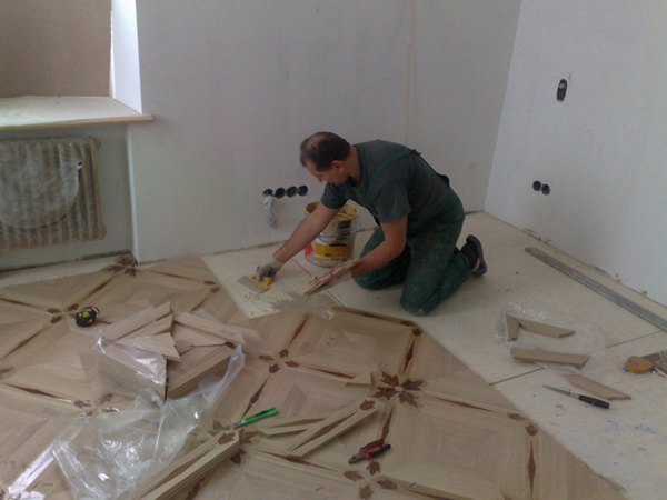 Фото укладки штучного паркета