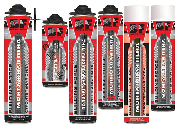 всесезонная монтажная полиуретановая клей-пена