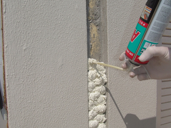 Фото применения полиуретановой клей-пены