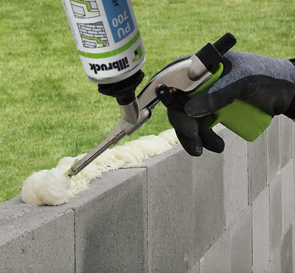 полиуретановая клей-пена для кладки камня