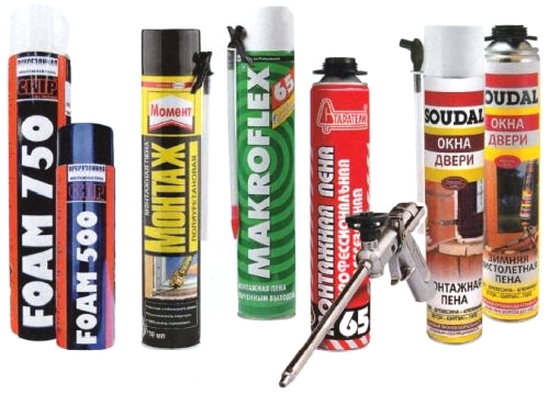 Фото разной монтажной пены