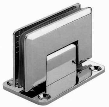 Петля для крепления стеклянной двери к стене