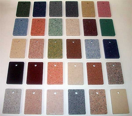 образцы искусственного камня для подоконников