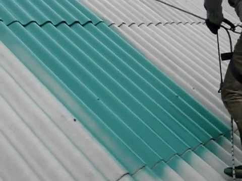 Фото покраски шифера своими руками