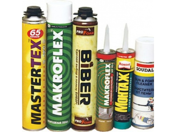 Фото различной монтажной пены