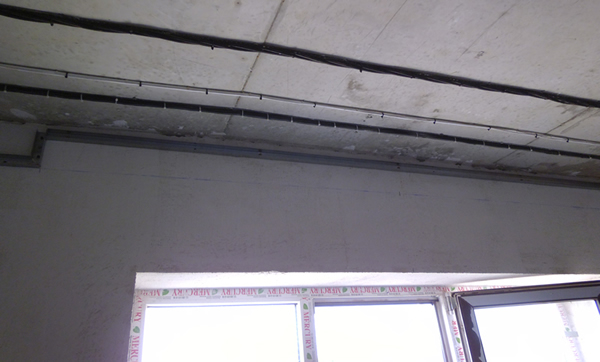 Фото монтажа профилей на стену