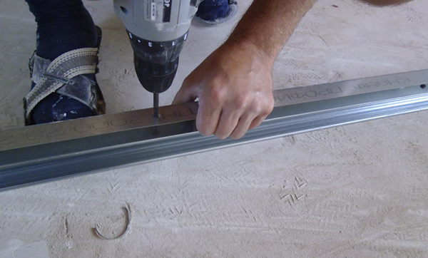 сборка основания ниши для штор