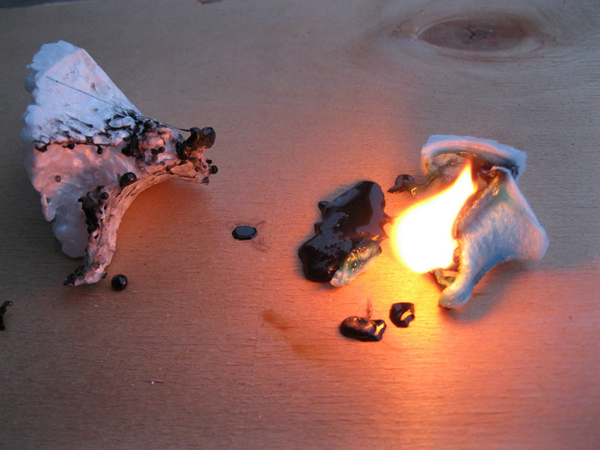 пожароопасный пенопласт