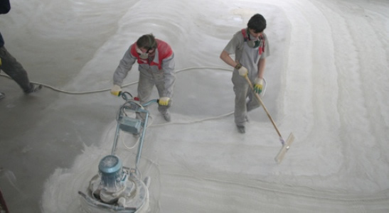 Фото устройства промышленного пола