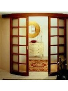 Радиусная раздвижная дверь