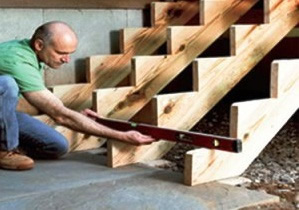 Установка каркаса крыльца