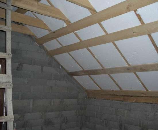 пенопласт для теплоизоляции крыши мансарды