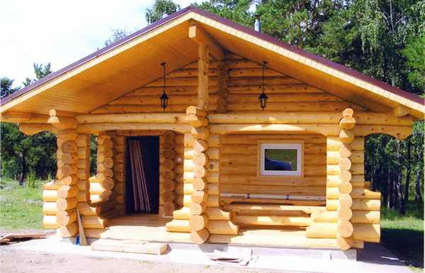 Фото бани с чердаком