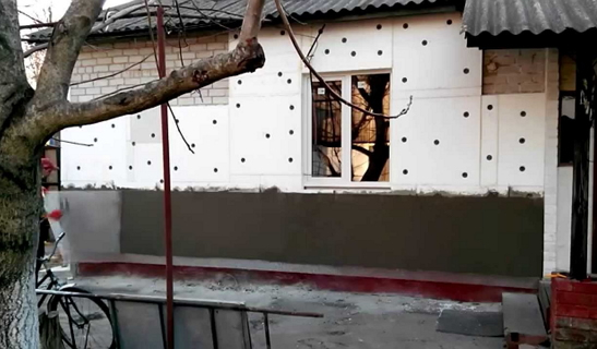 Фото армирования стены из пенопласта