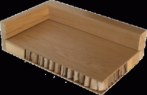 Конструкция двери с заполнением пустот сотовым наполнителем