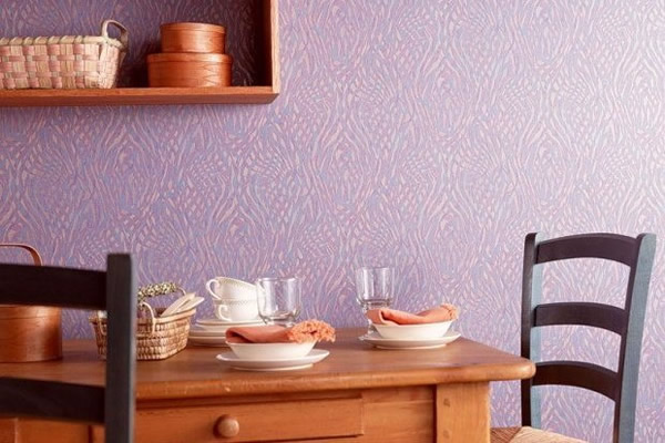 Фото виниловых обоев на кухне