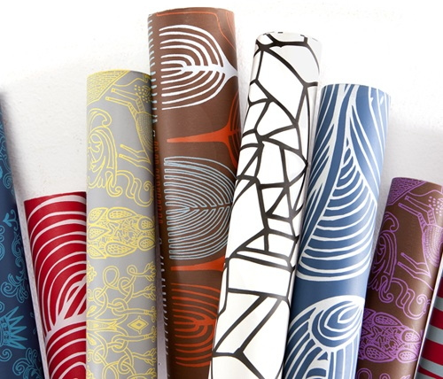 Фото рулонов виниловых обоев