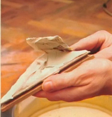 заделка трещин старого паркета