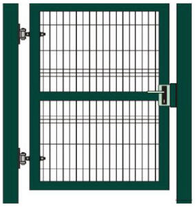 Створная решетчатая калитка с врезным замком