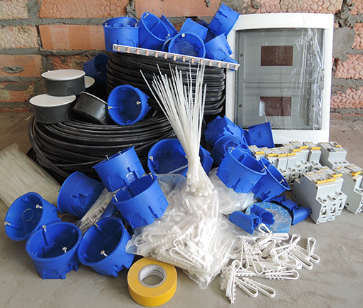 Фото материалов для электропроводки